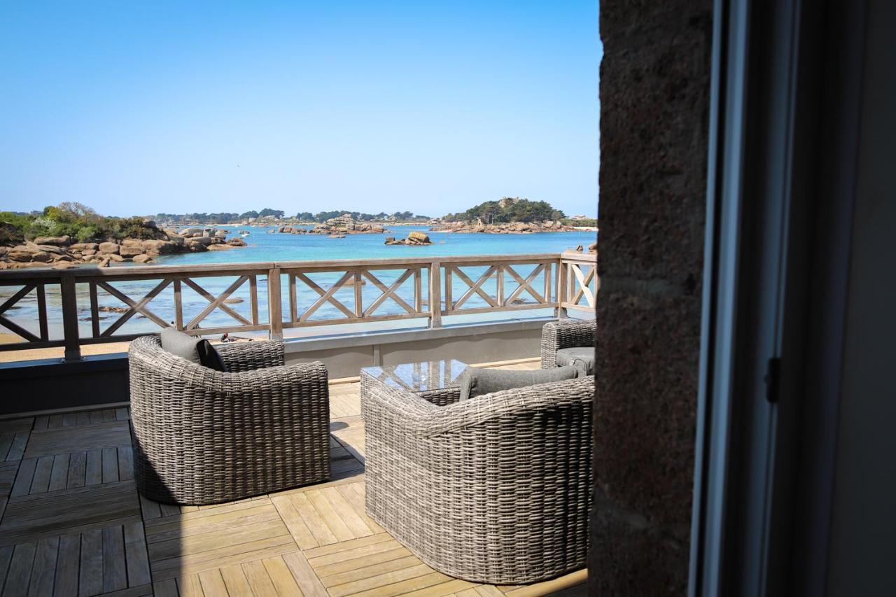 Logis Hotel Saint Guirec Et De La Plage Perros-Guirec Eksteriør bilde